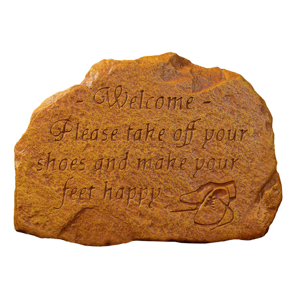 Happy Feet Welcome Stone