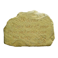 Happy Feet Welcome Stone