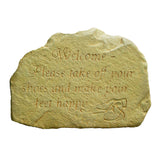Happy Feet Welcome Stone