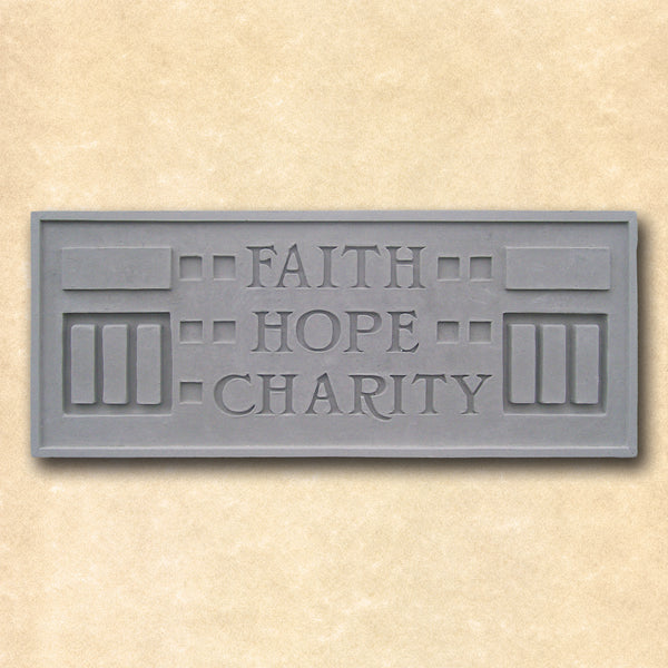 Faith Hope Charity Plaque