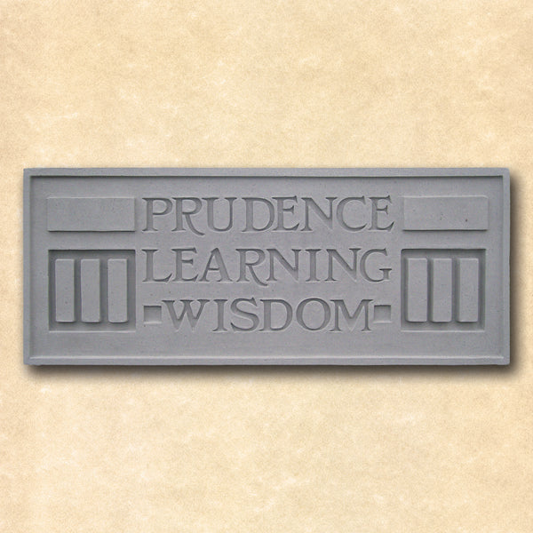 Prudence Learning Wisdom Plaque